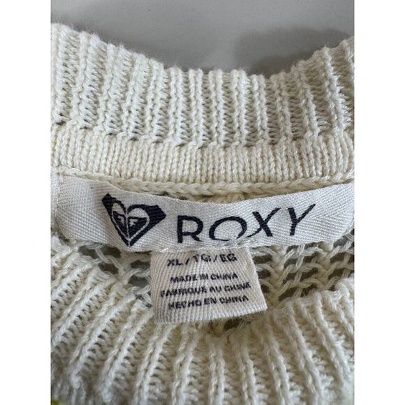 Roxy Cream and Yellow Crew Neck Sweater - Picture 5 of 15